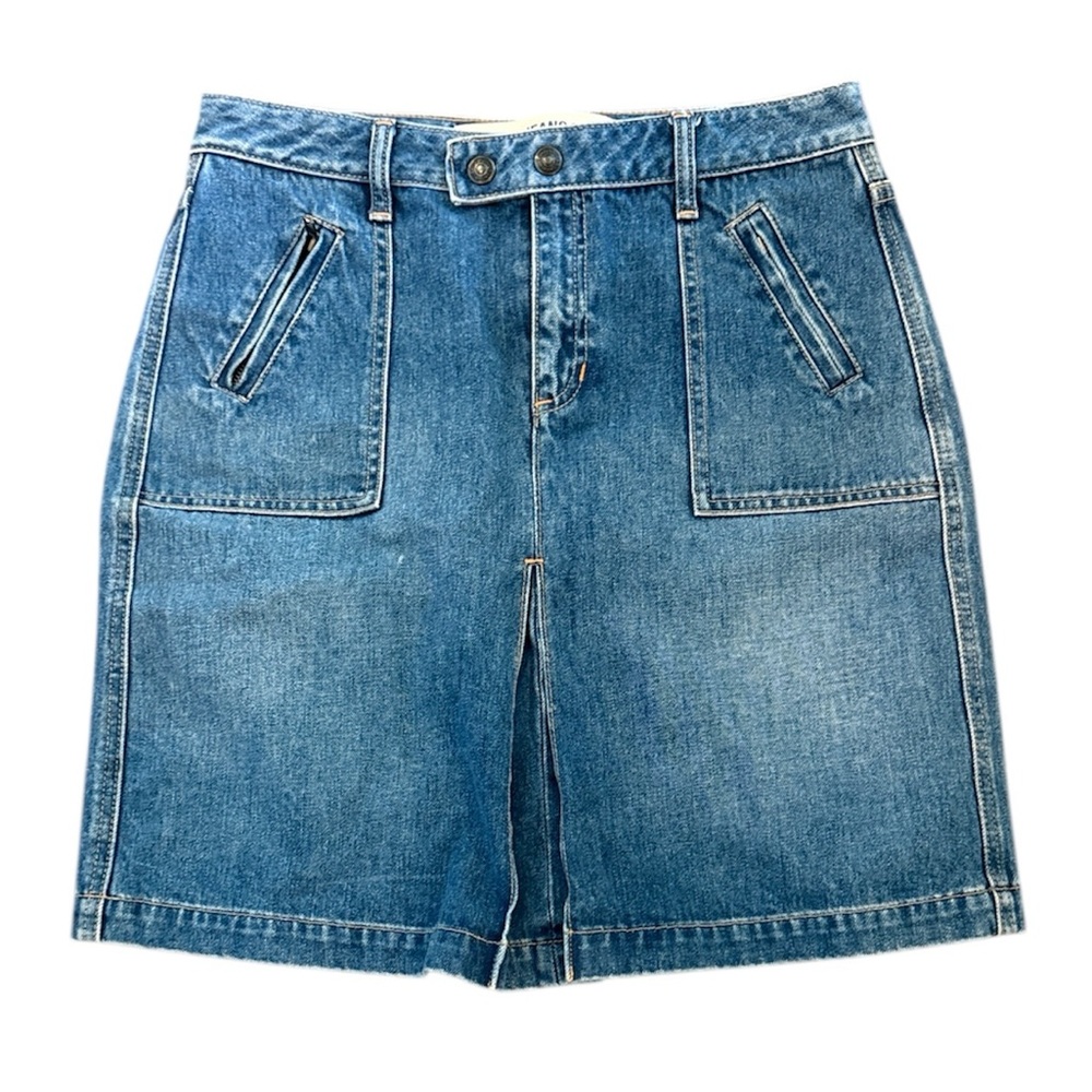 GAP Jeans Y2K Button Front Denim Skirt Size 8